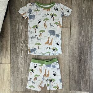 Little Sleepies 2T Safari Two-Piece Shorts Pajama Set 🦓